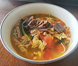 衢州特色小吃之汤面（水碱面）的做法