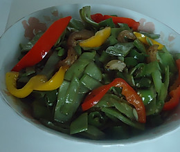 猪皮炒眉豆的做法