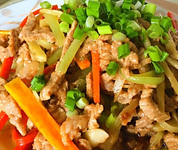 子姜肉丝的做法