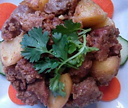 粉蒸土豆排骨的做法