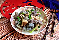 家常小炒  紫花菜炒五花肉的做法