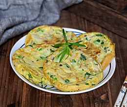 蟹味菇青菜蛋饼的做法