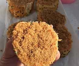 肉松面包，照片拍少了的做法