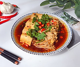 豆皮金针菇的做法