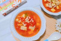 番茄豆腐菌菇汤的做法