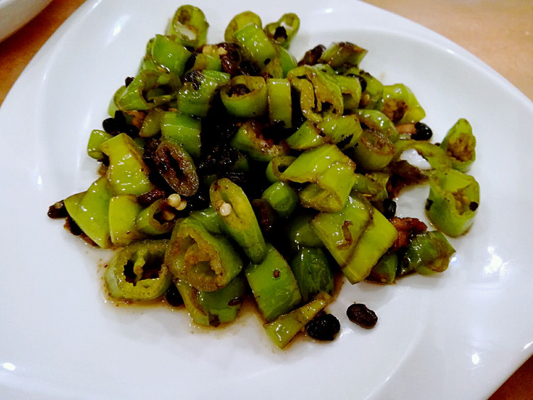 豆豉炒辣椒的做法