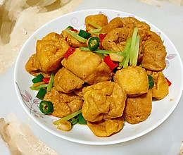 素炒油豆腐的做法