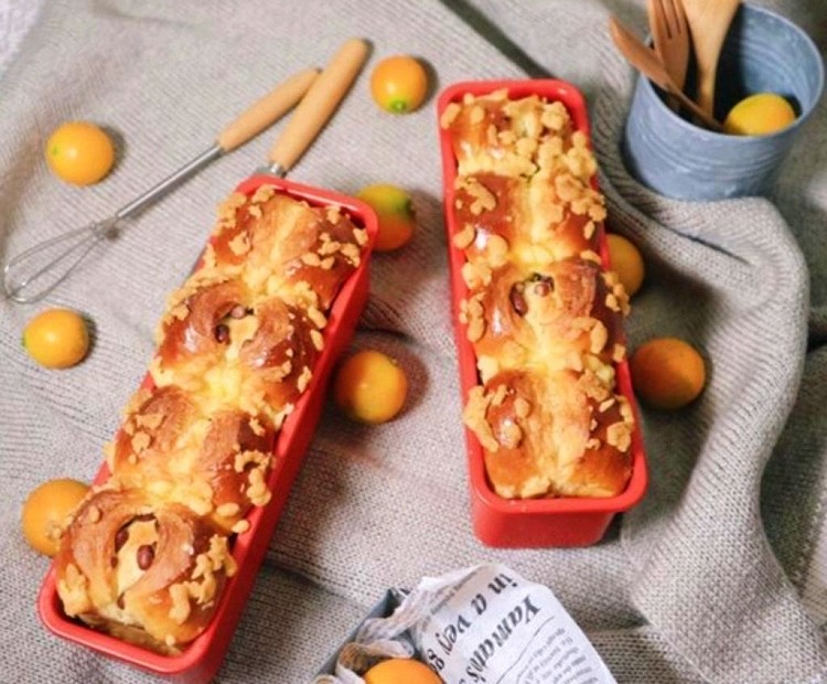 柠檬香红豆吐司的做法