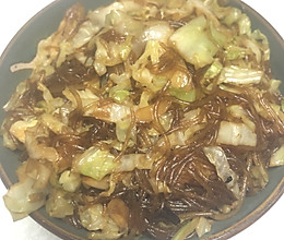 包菜炒粉条的做法