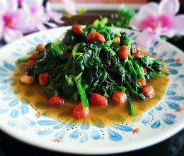 果仁菠菜的做法