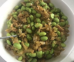 夏天没胃口？榨菜炒毛豆米了解一下的做法