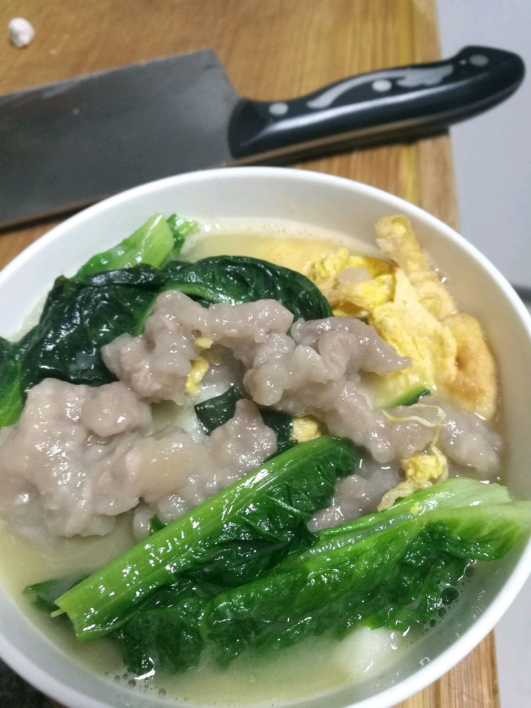 滑肉汤的做法