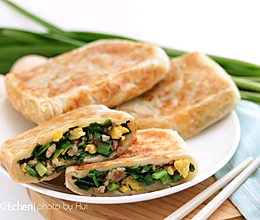 免揉面的韭菜盒子#吃出健康，解决假胖#的做法