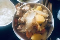 白菜冻豆腐汤的做法