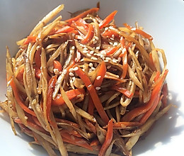金平牛蒡(金平ごぼう)的做法