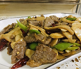 杏鲍菇炒肉片的做法