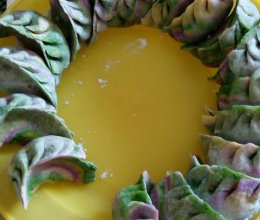 迷彩水饺的做法