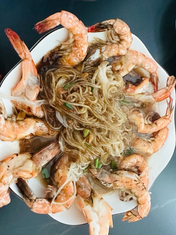 蒜蓉粉丝开背虾的做法