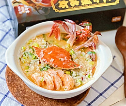 虾蟹海鲜粥#在家邂逅美味火锅#的做法