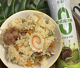 #纳福汇轻松喷出美味#腊肠焖饭的做法