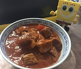 番茄牛肉---火锅底料版的做法