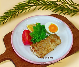 #宝宝的第一口辅食鱼#宝宝辅食/香煎挪威北极鳕鱼的做法