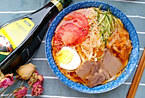 #夏日餐桌降温企划#清新爽口牛肉凉面的做法