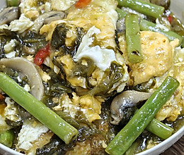 酸菜荷包蛋的做法