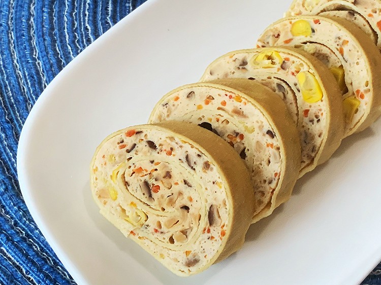 减脂豆皮鸡肉卷的做法