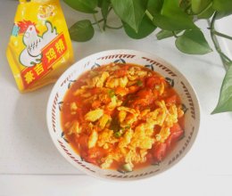 西红柿炒鸡蛋#豪吉藤椒油真香来袭#的做法
