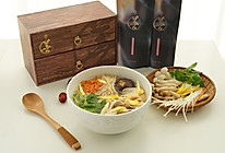 春日的白玉红颜菌菇鸡汤米线 #低热量#的做法