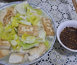 豆腐炖白菜的做法