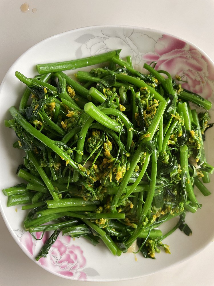 清炒油菜花的做法