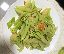 清炒有机菜花的做法
