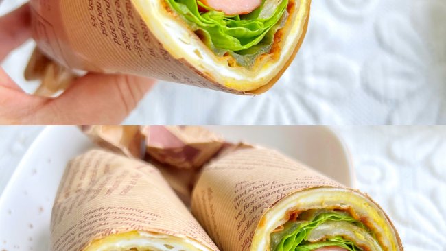 鸡蛋灌饼-在家做的做法