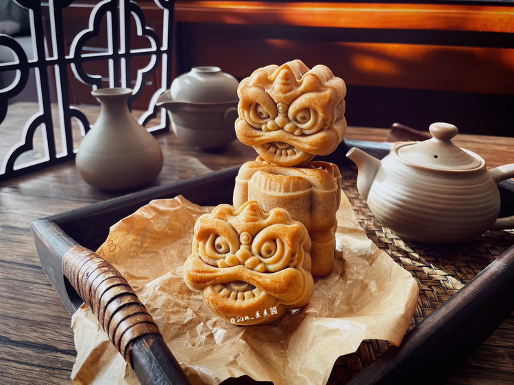 醒狮五仁月饼的做法