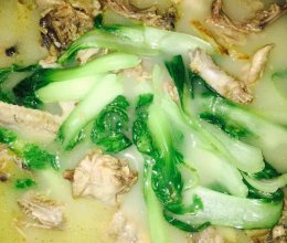 青菜鸡汤的做法