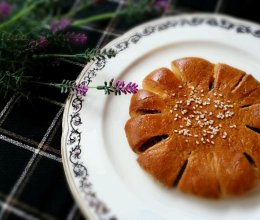 菊花红豆包的做法
