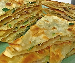 馄饨皮葱油饼的做法