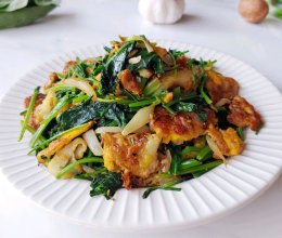 葱香蚝油菠菜蛋的做法