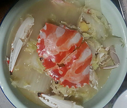 梭子蟹白菜汤的做法