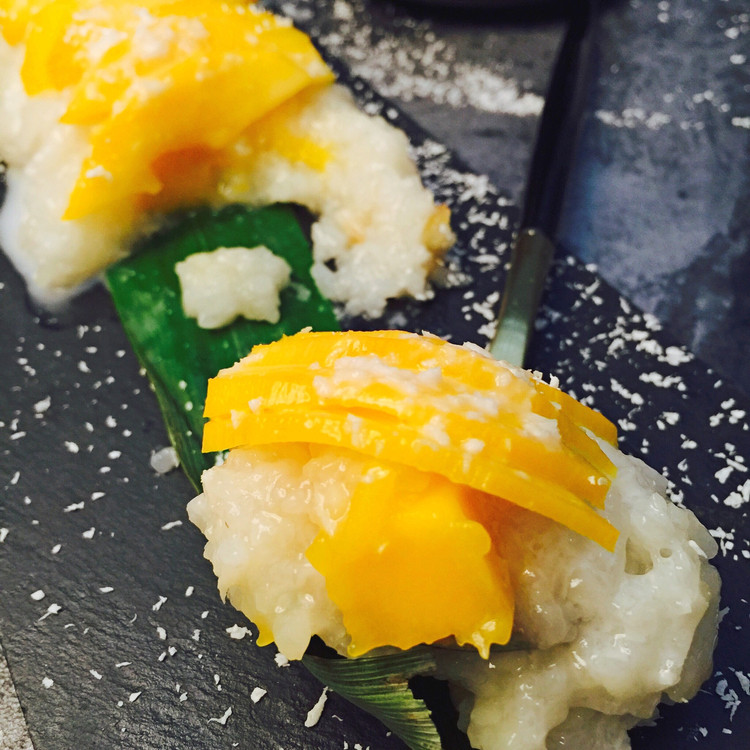 香糯椰汁芒果饭的做法