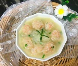 萝卜虾丸汤#中粮我买，超模滋料大公开的做法