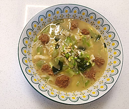 肉丸汤菜的做法