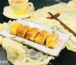 #父亲节，给老爸做道菜#火腿厚蛋烧（玉子烧）的做法