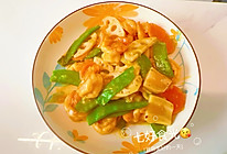 鲜美的双鲜享受~~~荷塘虾仁的做法