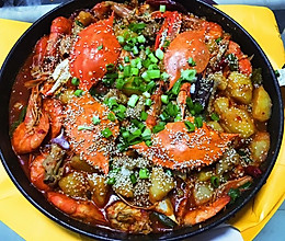 蟹肉煲的做法