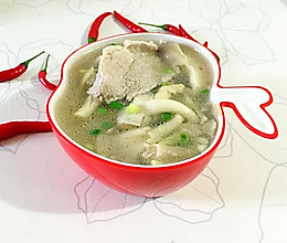 平菇肉片汤的做法