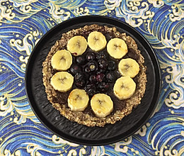 香蕉蓝莓巧克力燕麦塔的做法