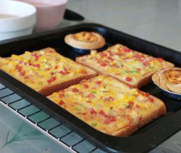 十分钟搞定太阳土司披萨的做法